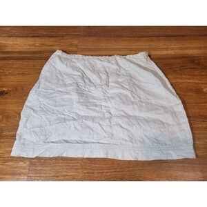 Express Compagnie Internationale Light Blue Linen Y2K Mini Skirt Size 13/14